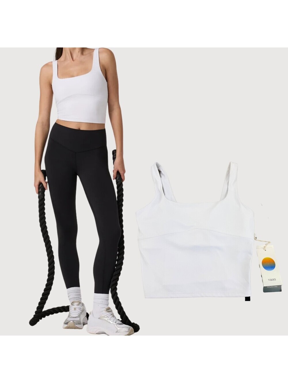 Vuori NWT AllTheForm Support Tank White Size S